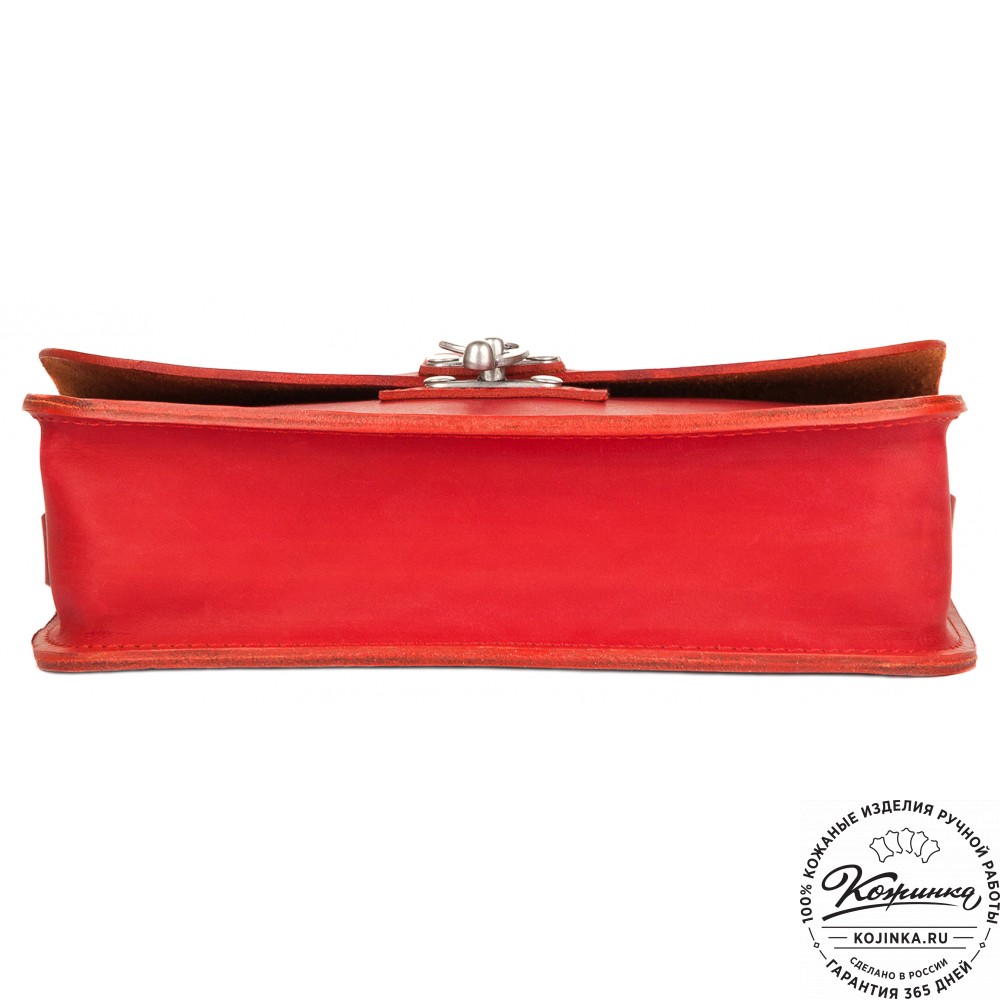 Кожаная сумка ручной работы "Кэтрин" (красная)